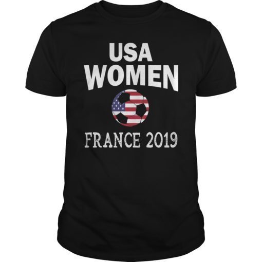 USA Women 2019 Soccer Football Flag T-Shirt