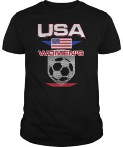 USA Women 2019 Soccer France Tee Shirt