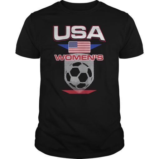 USA Women 2019 Soccer France Tee Shirt