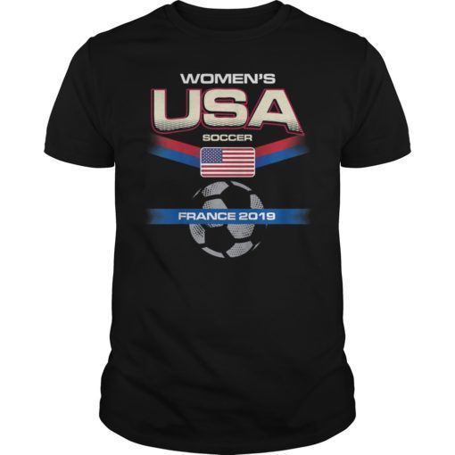 USA Women's Soccer T-Shirt France 2019 World Championship