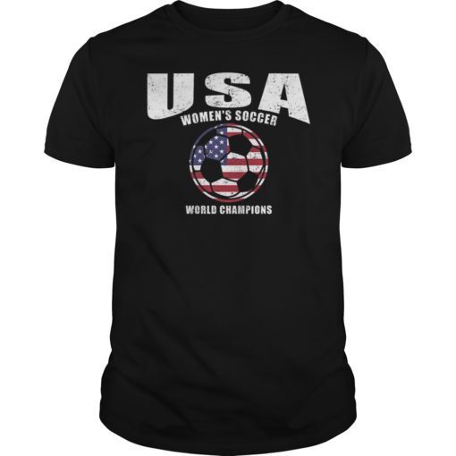 USA Women's Soccer World Champions T-Shirt