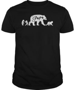 Unisex Cotton Papa Bear T Shirts Men Women Youth Tee T-Shirt