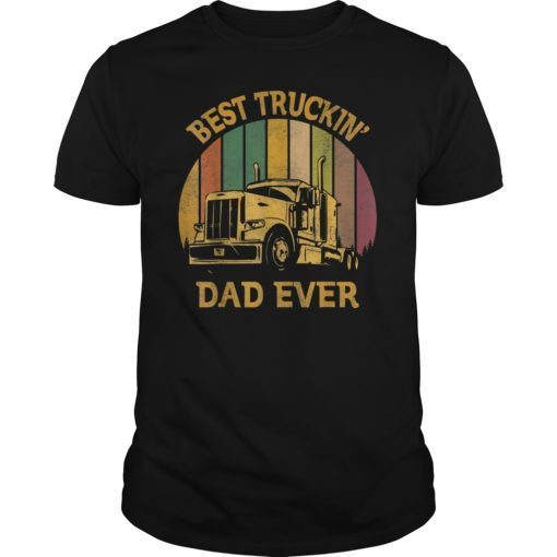Vintage Dad Truck Driver T Shirt Trucker Father's Day Gift