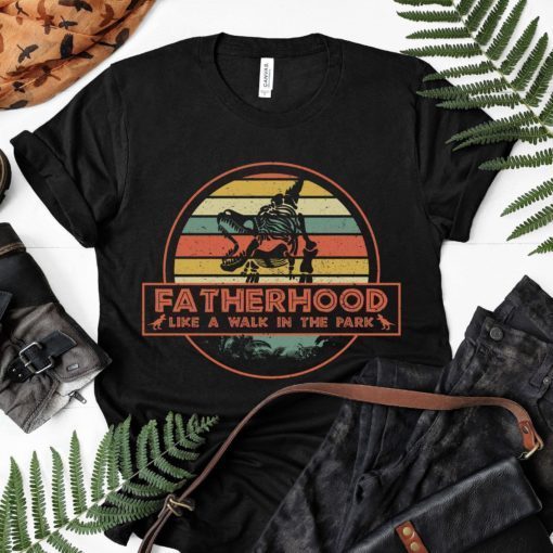 Vintage Fatherhood Like A Walk in the Park Father's Day T-Shirt