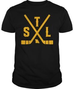 Vintage St. Louis Ice Hockey Sticks State Outline Shirt