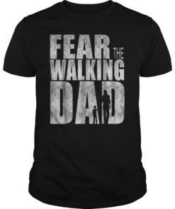 Walking Dad Cool Graphic Fathers Dead Tshirt
