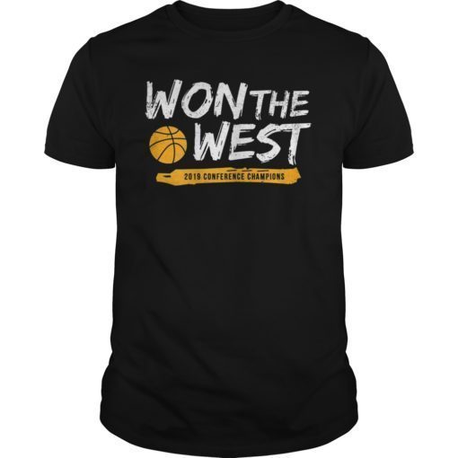 Warriors Won The West T-Shirt Basketball Fans Tee