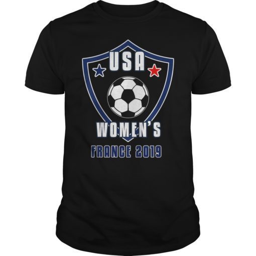 Women Soccer USA Team France 2019 Shirt