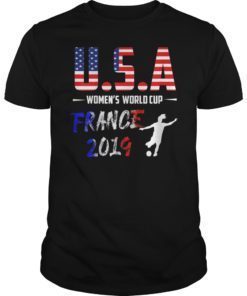 Women Soccer USA Team France 2019 World T-Shirt