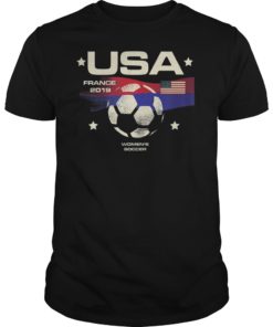 Women's Soccer USA T-Shirt 2019 World Tournament France