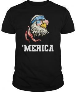 4th Of July Merica Patriotic USA Flag Bald Eagle T-Shirts