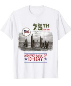 75th anniversary D-Day Operation Overlord Omaha Beach WWII Tee Shirt