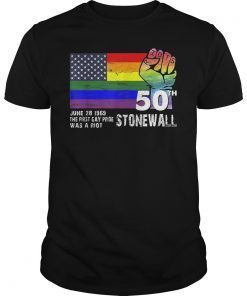 90's Style Stonewall Riots 50th NYC Gay Pride LBGTQ Rights 2019 T-Shirt