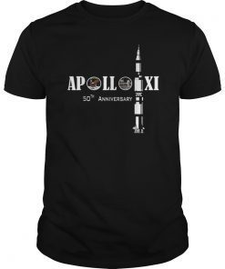 Apollo 11 50th Anniversary 1969 2019 Moon Landing Tee Shirt