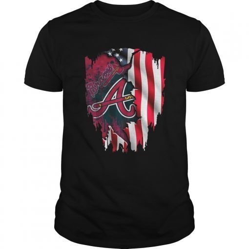 Atlanta Braves America Flag T-Shirt