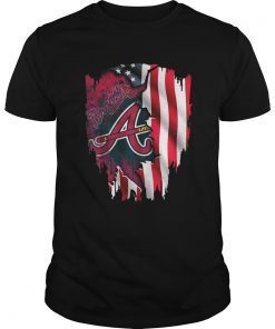 Atlanta Braves America Flag Tee Shirt