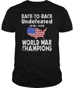 Back to back Undefeated World war Champs Tee Shirt