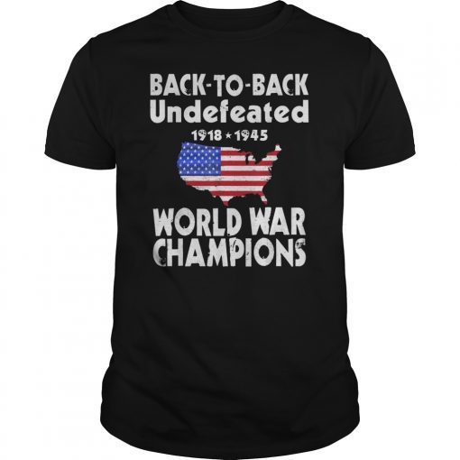 Back to back Undefeated World war Champs Tee Shirt