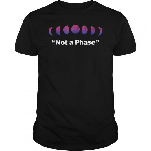 Bi Pride T-Shirt I'm Not a Phase Bisexual Shirt