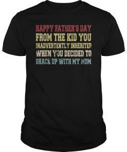 Bonus Dad Vintage You Inadvertently Inherited Father Day T-Shirt