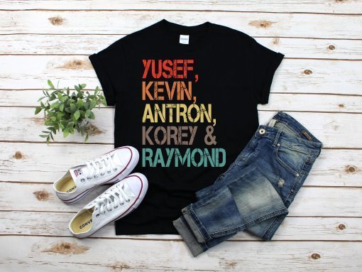 Central Park 5 Shirt, Netflix T-shirt, When They See Us Shirt, Yusef Kevin Antron Korey & Raymond Tshirt