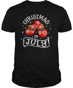 Christmas In July Flip Flops Humor Holiday Gift Tee Shirts