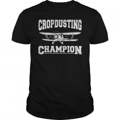 Cropdusting Champion Duster Plane Vintage T-Shirt