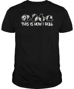 Cute This Is How I Roll Panda Raglan Baseball Tee Shirt