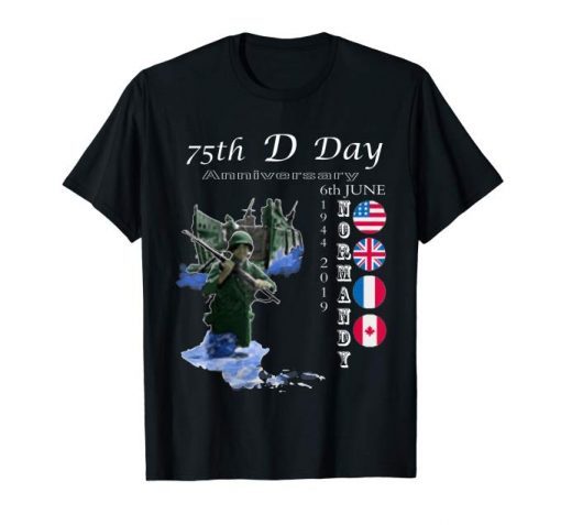 D-Day 75 Year Anniversary Normandie T-Shirt 2019