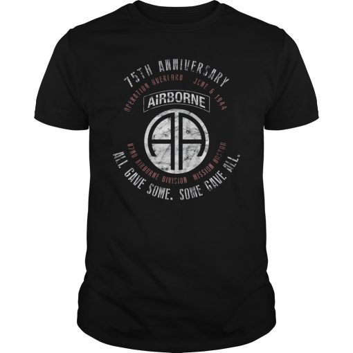 D-Day 75th Anniversary 82nd Airborne WWII Vintage Tee Shirt