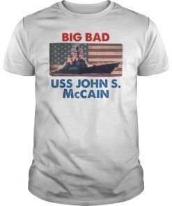 DDG-56 USS John S. McCain ,Big Bad John Unisex TShirt