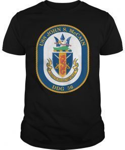 DDG-56 USS John S. McCain Crest T-Shirt