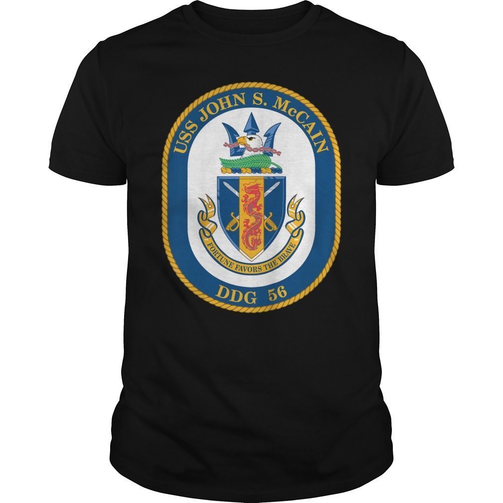 DDG-56 USS John S. McCain Crest T-Shirt