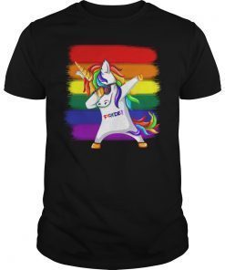 Dabbing Unicorn Lgbt Gay Pride Shirt