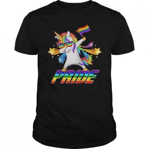Dabbing Unicorn Lgbt Gay Pride T-Shirt