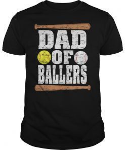 Dad of Ballers tshirt Funny Ball sport Gift