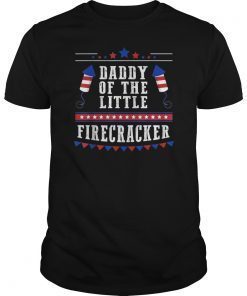 Daddy's Little Firecracker Cute Kids 4th Of July T-Shirts