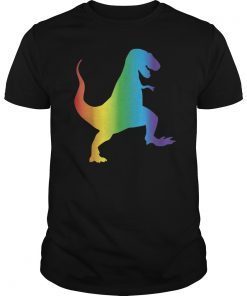 Dinosaur Gay Pride Month T-rex Dino Rainbow Flag LGBT Gift T-Shirts