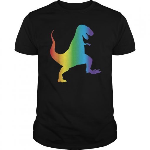 Dinosaur Gay Pride Month T-rex Dino Rainbow Flag LGBT Gift T-Shirts