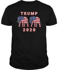 Donald Trump 2020 T-Shirt American President Flag T-Shirt 2020