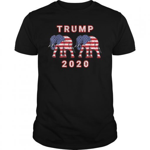 Donald Trump 2020 T-Shirt American President Flag T-Shirt 2020