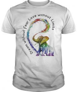 Dream Without Fear Love Without Limits Elephant Shirt