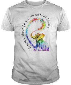 Dream Without Fear Love Without Limits Elephant T-Shirt