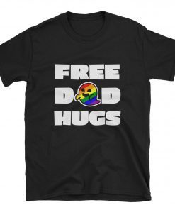 Free Dad Hugs Gaysper Gay Pride Flag Ghost T-Shirt