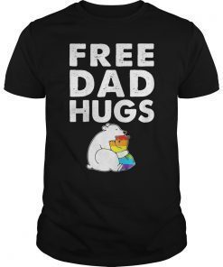 Free Dad Hugs T-Shirt LGBT Bear Pride