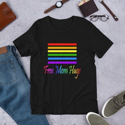 Free Mom Hugs LGBT Short Sleeve Unisex T-Shirt