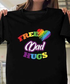 Free dad hugs,lgbt svg,lgbt heart svg,lgbt dad gift, pride dad shirt,trans awareness svg,pride gay shirt