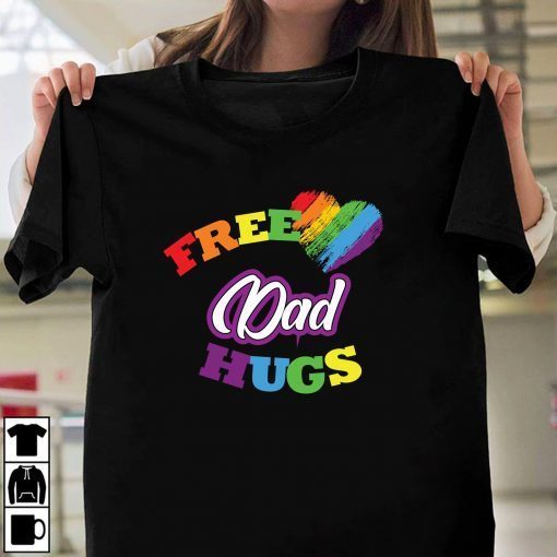 Free dad hugs,lgbt svg,lgbt heart svg,lgbt dad gift, pride dad shirt,trans awareness svg,pride gay shirt