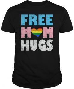 Free mom hugs rainbow pride LGBT T-shirt Month Transgender