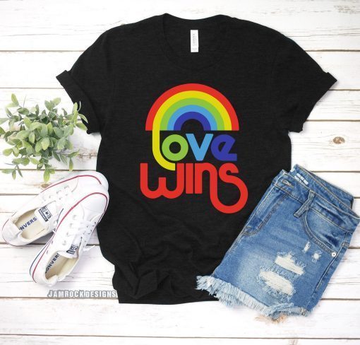 Gay Pride Gift, Love Wins T-Shirt, LGBTQ Rights, Rainbow Flag Gift, Homosexual, Lesbian & Bisexual Pride, Gift For Gay Men, Equality Gift